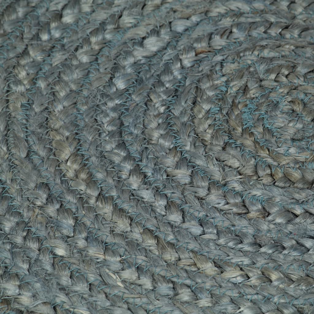 Paklājs, zaļš, 180 cm, džuta, apaļš, roku darbs
