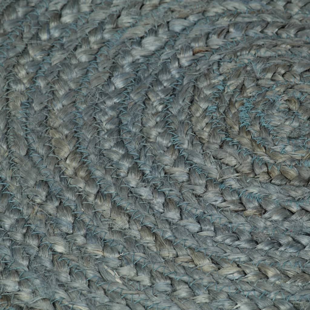 Paklājs, zaļš, 210cm, džuts, apaļš, roku darbs