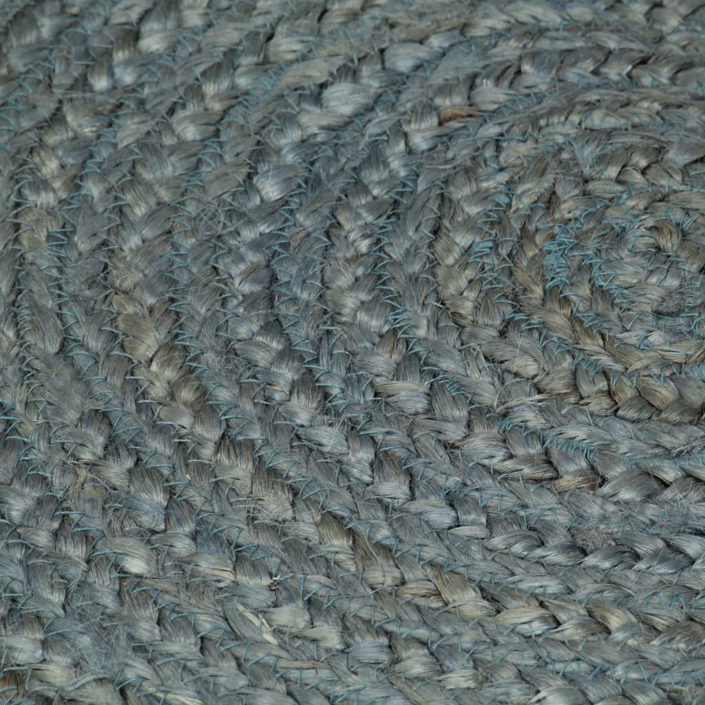 Paklājs, zaļš, 240 cm, džuta, apaļš, roku darbs