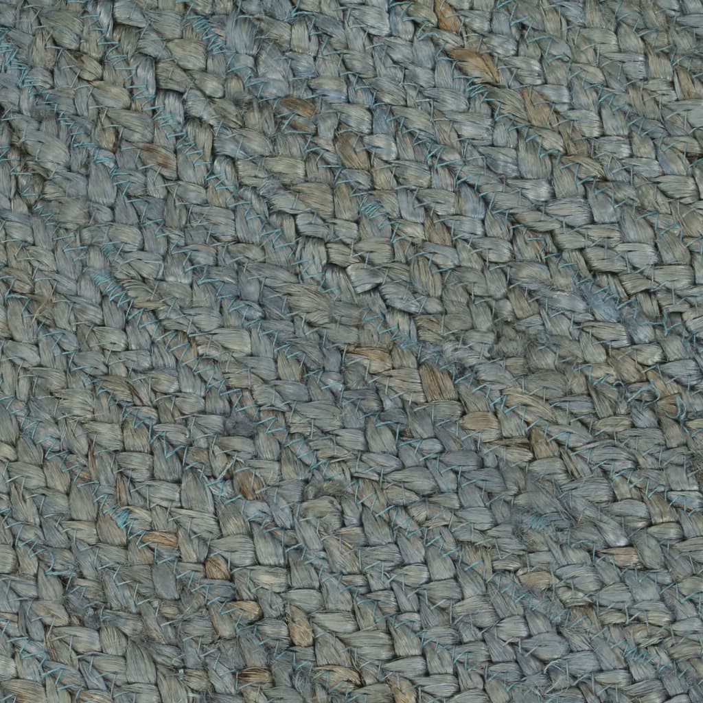 Paklājs, zaļš, 240 cm, džuta, apaļš, roku darbs