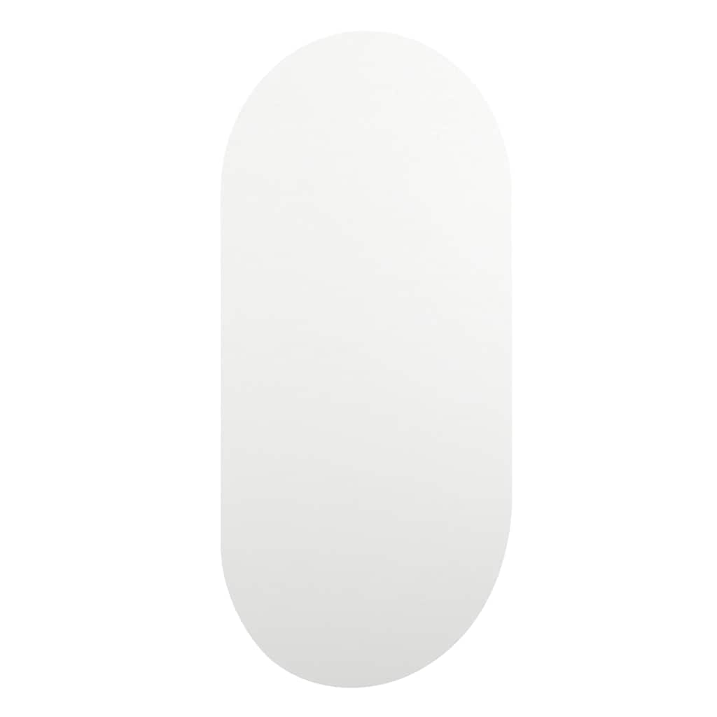 Veidrodis su LED lemputėmis, 40x20cm, stiklas, ovalo formos