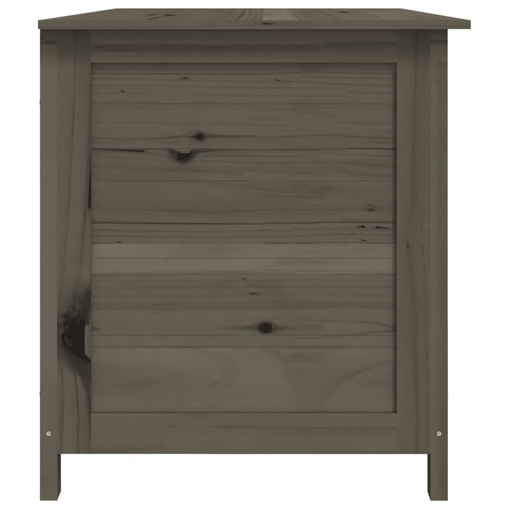 Lauko dėžė pagalvėlėms, antracito, 150x50x56cm, eglės masyvas