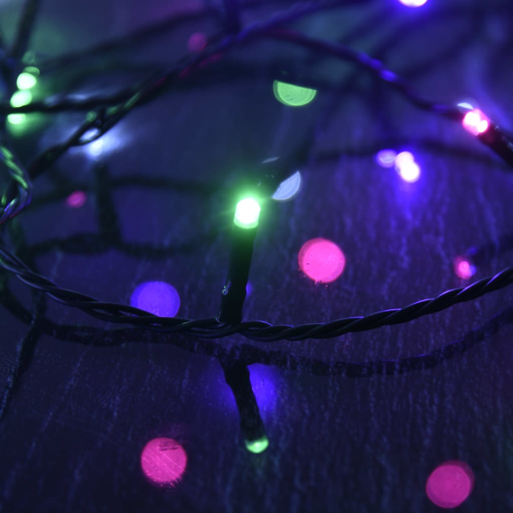 LED lampiņu virtene, 15m, PVC, 150 pasteļkrāsas LED