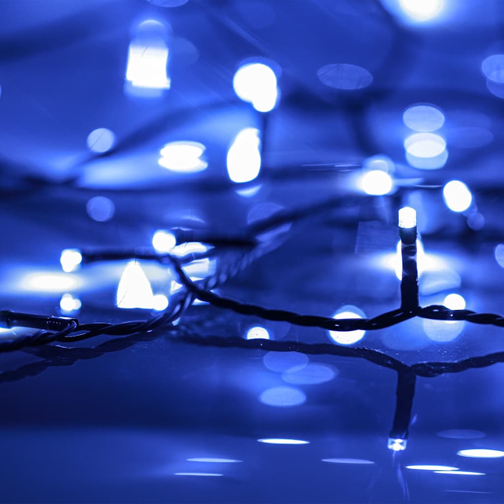 LED lampiņu virtene, 30m, PVC, 300 zilas krāsas LED