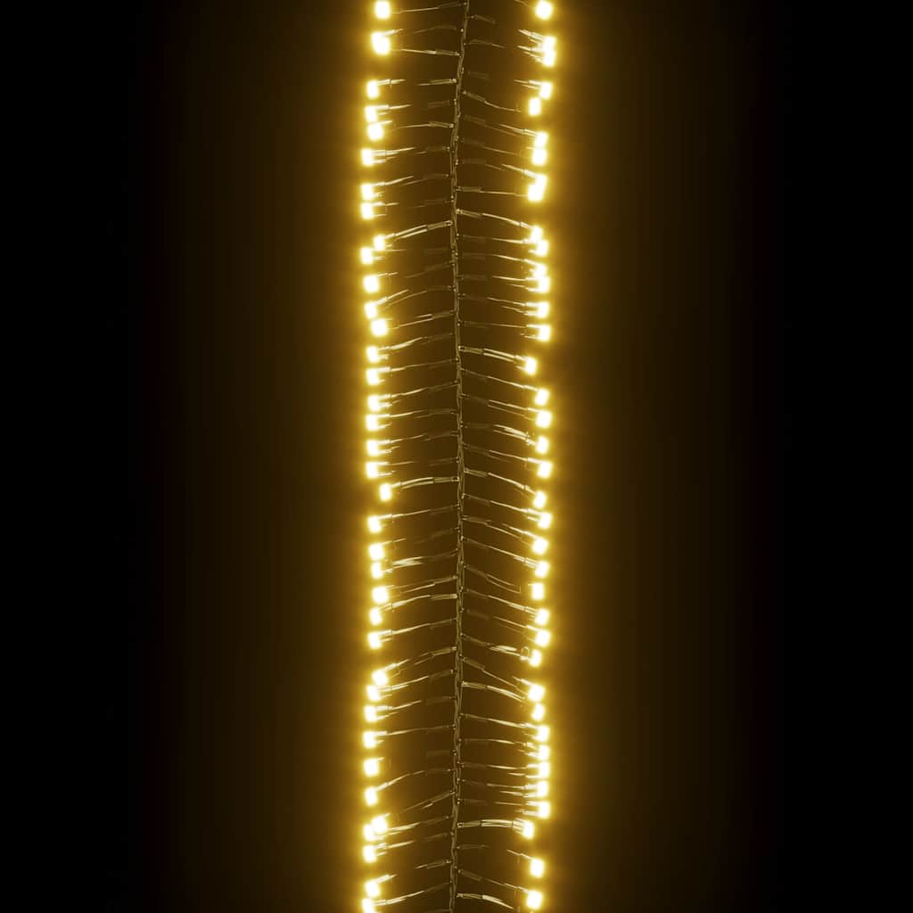 LED lempučių girlianda ICEDUST, 11m, PVC, 1000 šiltų baltų LED, tanki