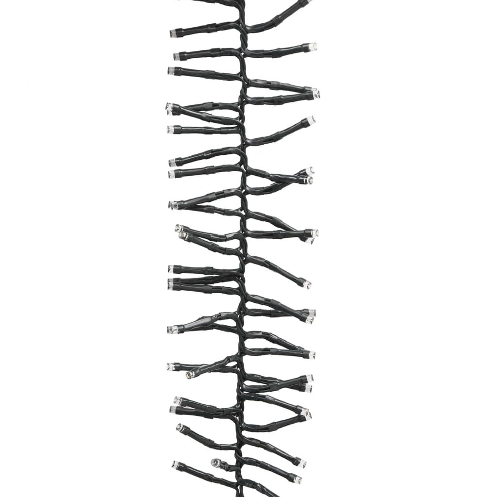 LED lempučių girlianda SNOWCAP, 11m, PVC, 1000 šaltų baltų LED, tanki