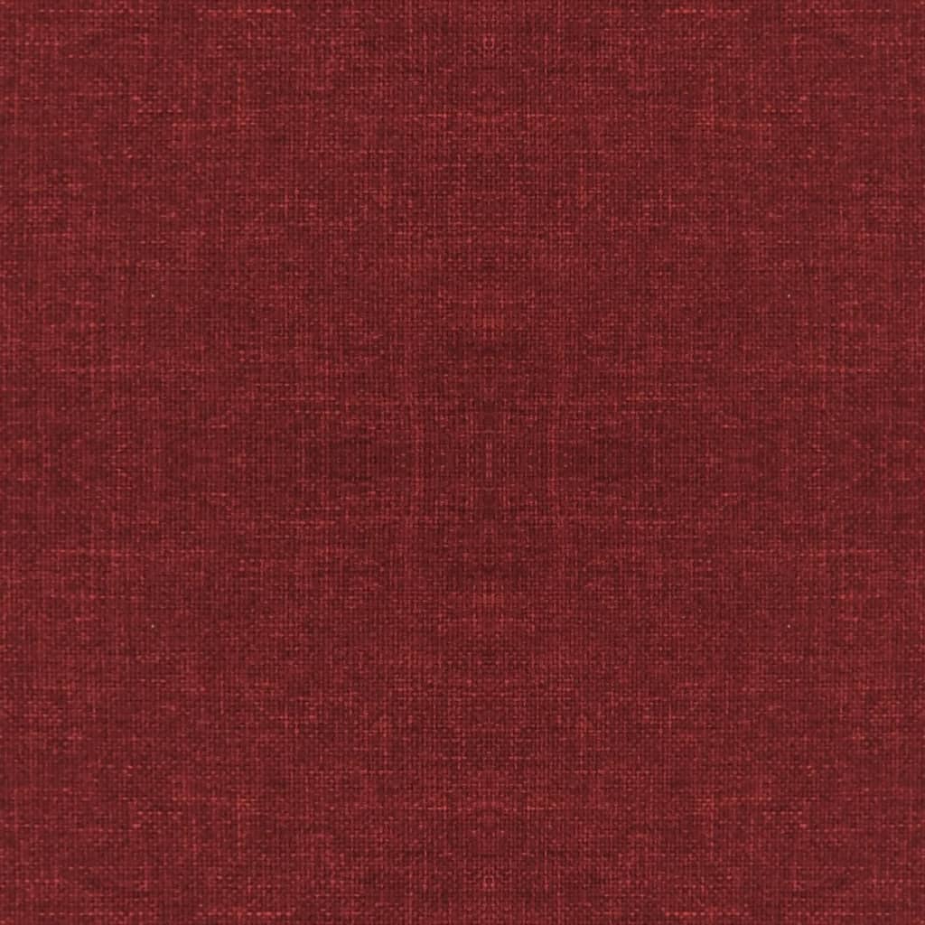 Swivel dining chairs, 2 pcs, burgundy, fabric