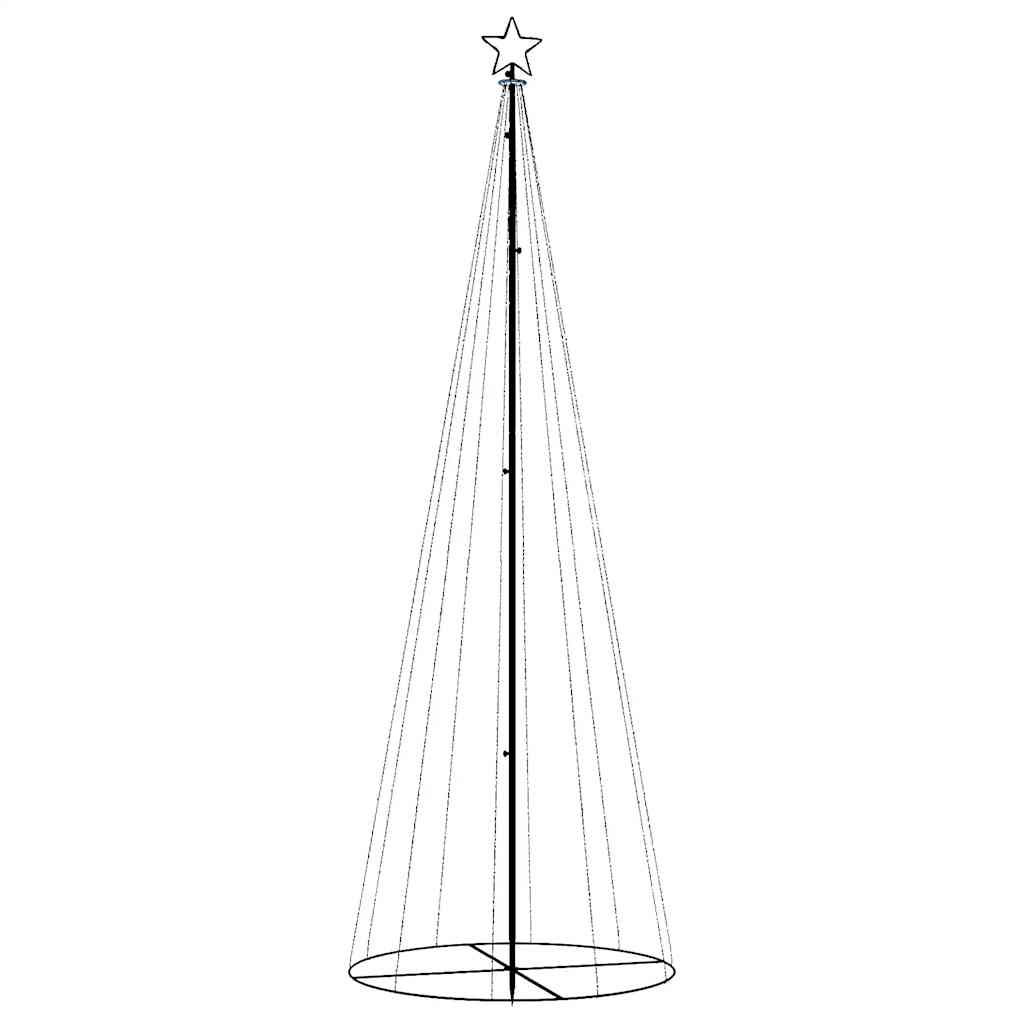 Ziemassvētku eglīte, 100x300cm, koniska, 310 auksti baltas LED gaismas