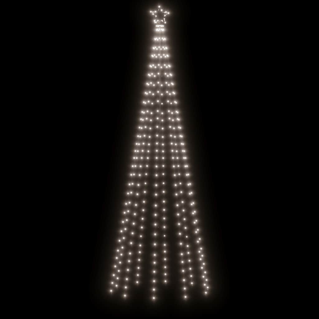 Ziemassvētku eglīte, 100x300cm, koniska, 310 auksti baltas LED gaismas