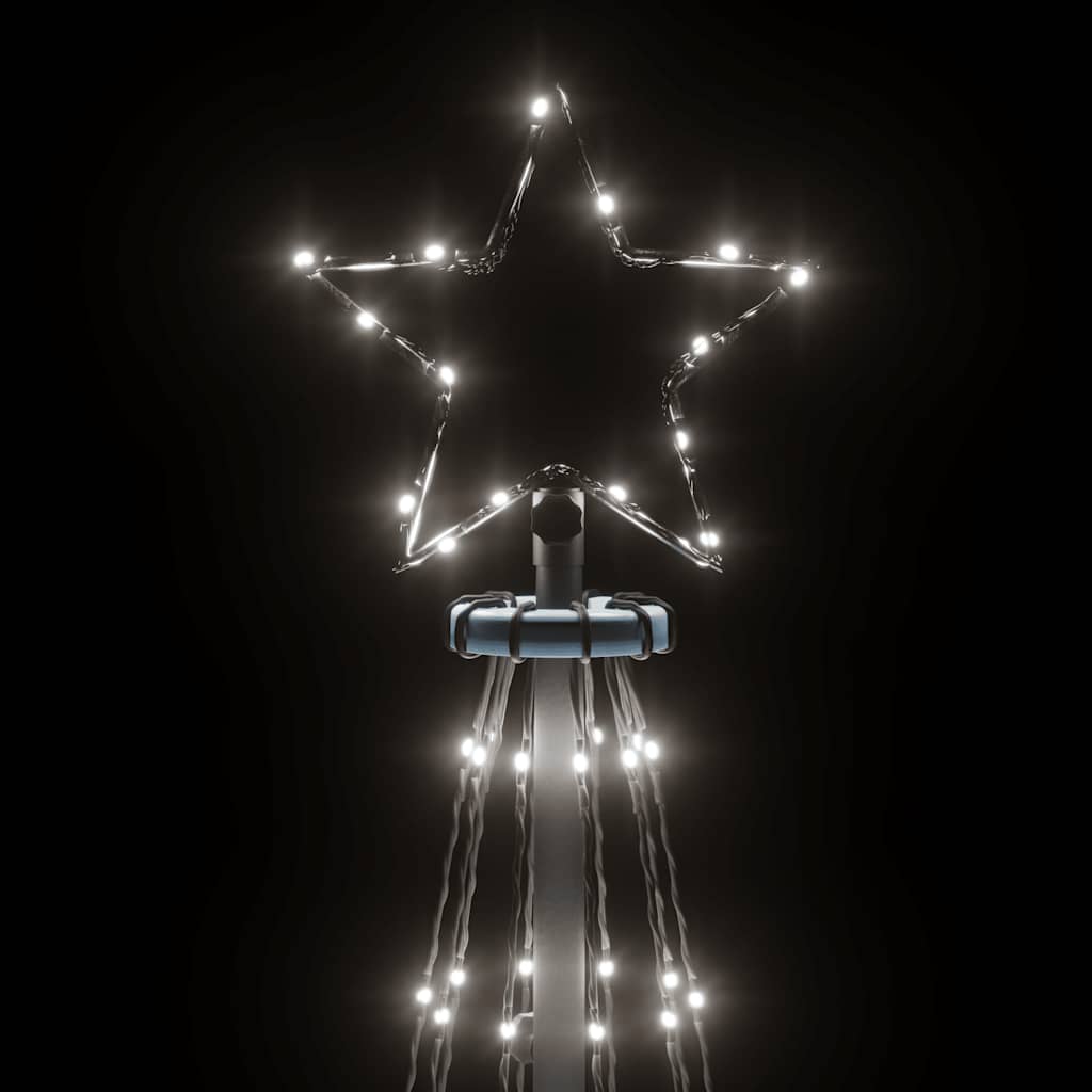 Ziemassvētku eglīte, 100x300cm, koniska, 310 auksti baltas LED gaismas