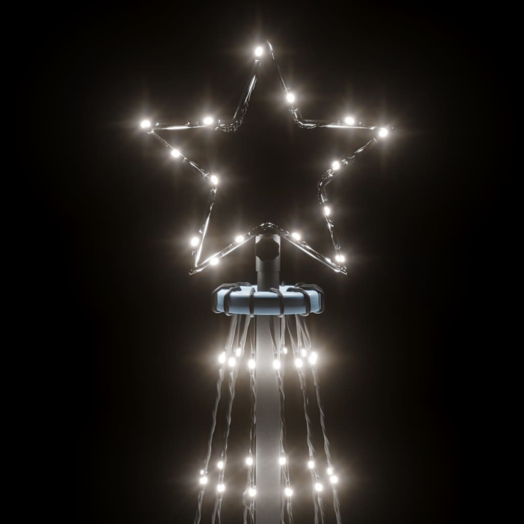 Kalėdų eglutė, 160x500cm, kūgio formos, 732 šaltos baltos LED
