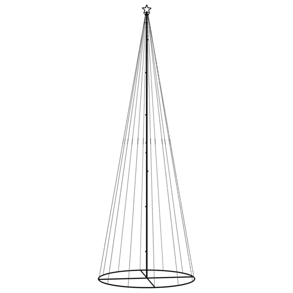 Christmas tree, 160x500cm, cone-shaped, 732 colored LEDs
