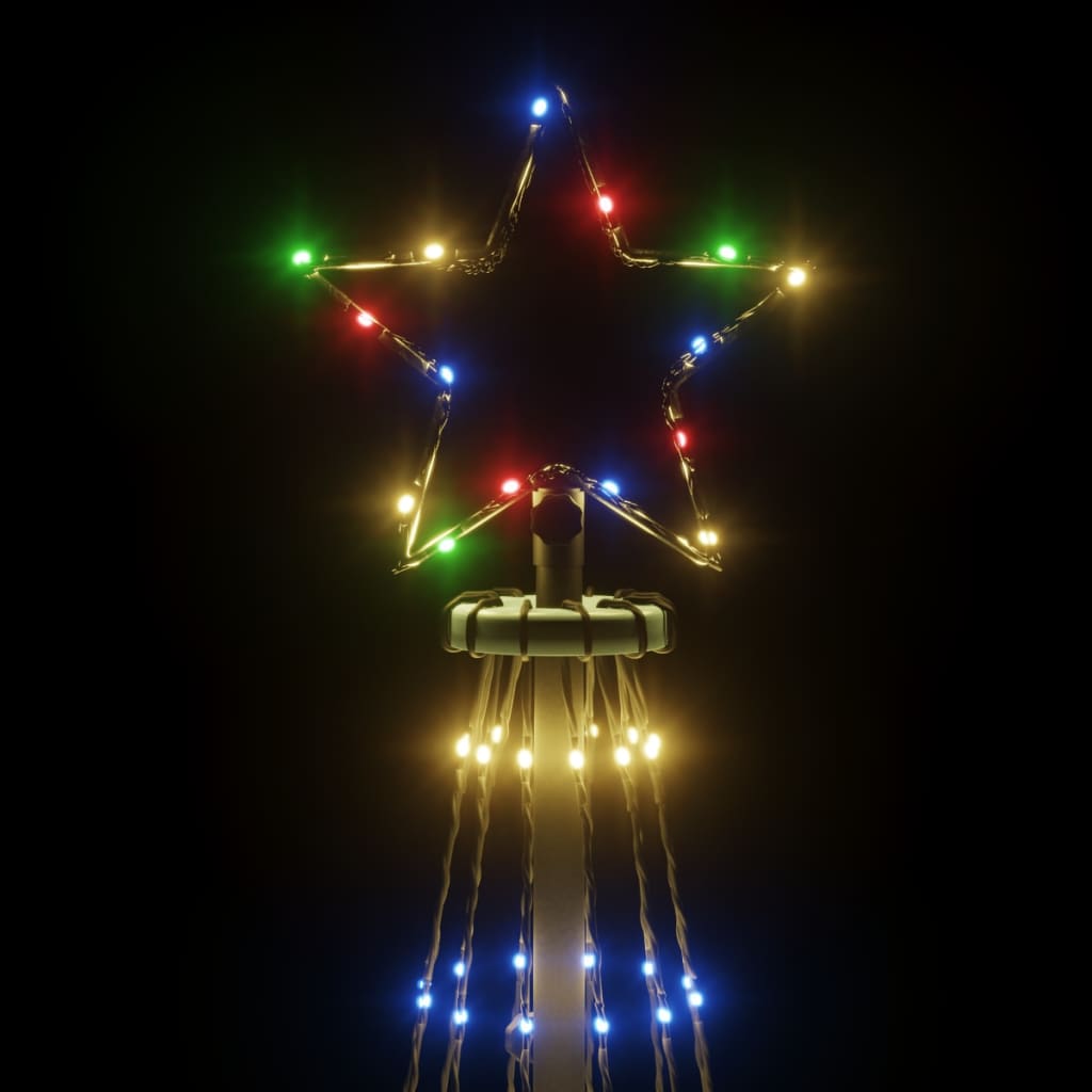 Christmas tree, 160x500cm, cone-shaped, 732 colored LEDs