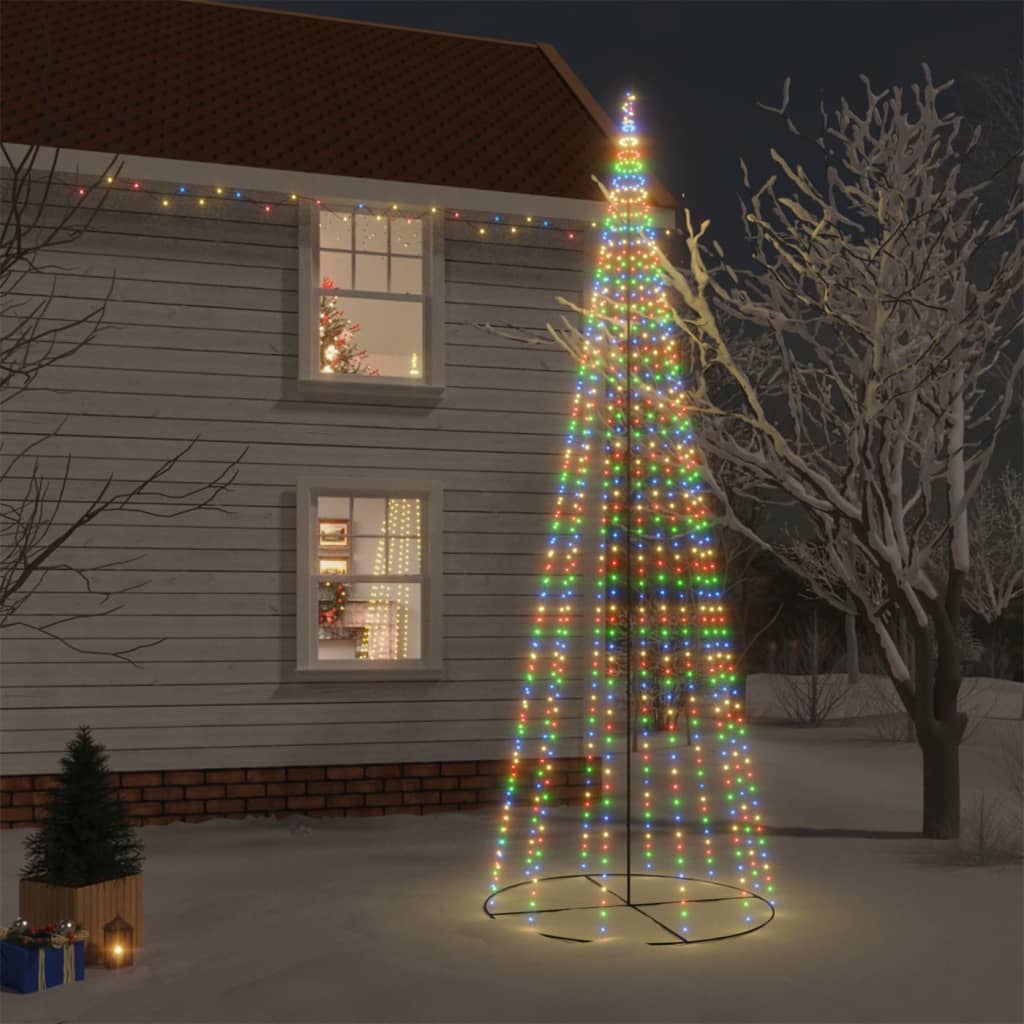 Christmas tree, 160x500cm, cone-shaped, 732 colored LEDs