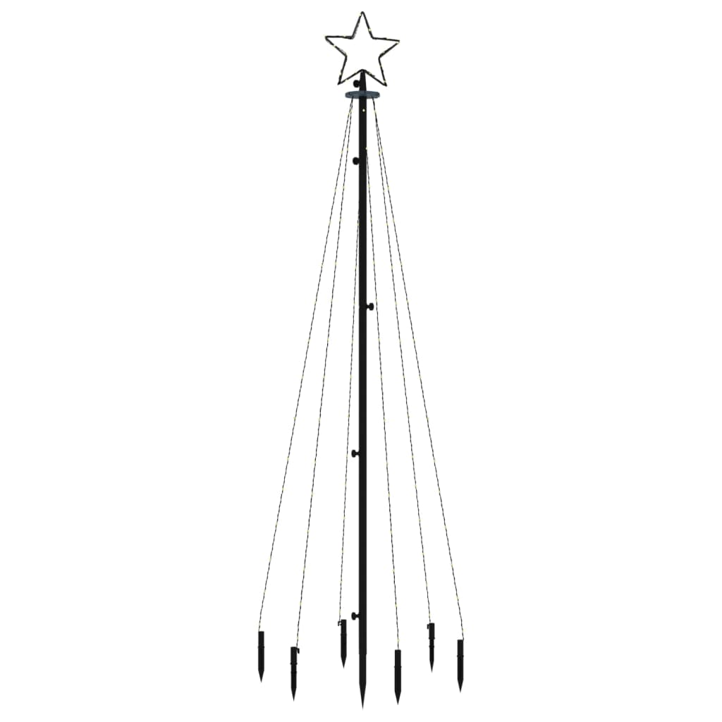 Christmas tree with stake, warm white, 108LED, 180cm