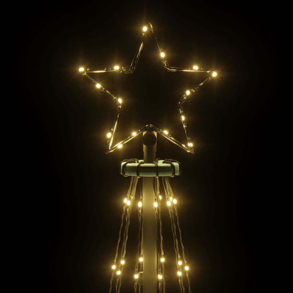 Christmas tree with stake, warm white, 108LED, 180cm