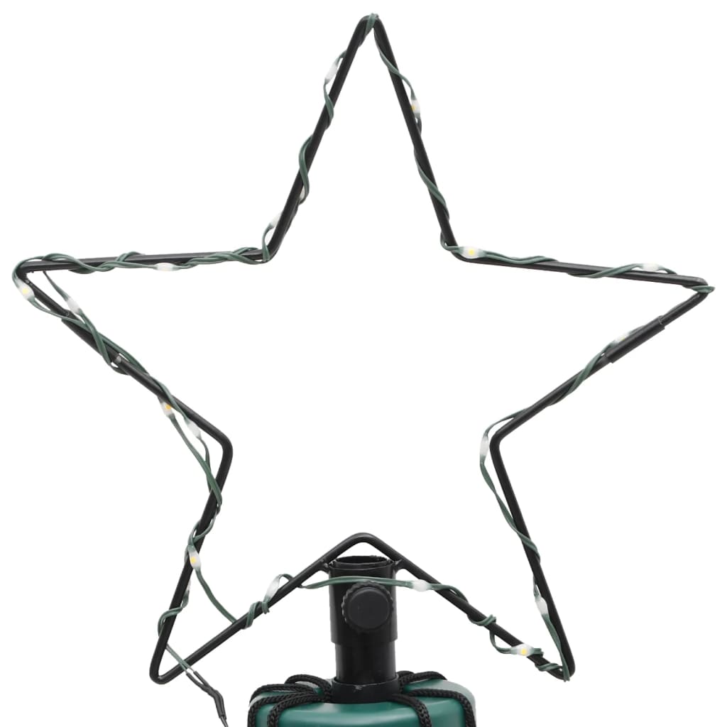 Kalėdų eglutė WINTER CROWN, su kuoliuku, šaltos baltos spalvos, 108LED, 180cm.