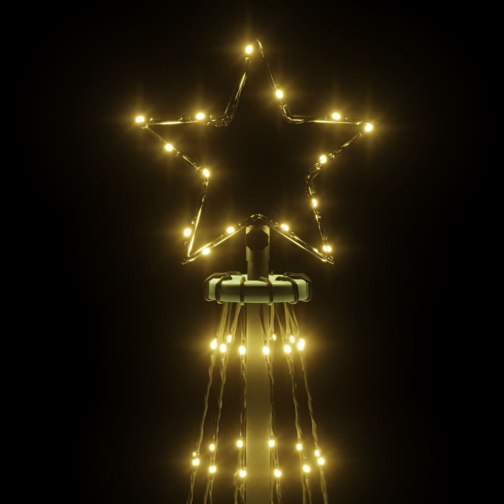 Kalėdų eglutė su kuoliuku, 500cm, 732 šiltos baltos spalvos LED
