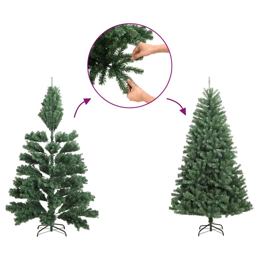 Half Artificial Christmas Tree with Stand, Pink, 150cm, PVC