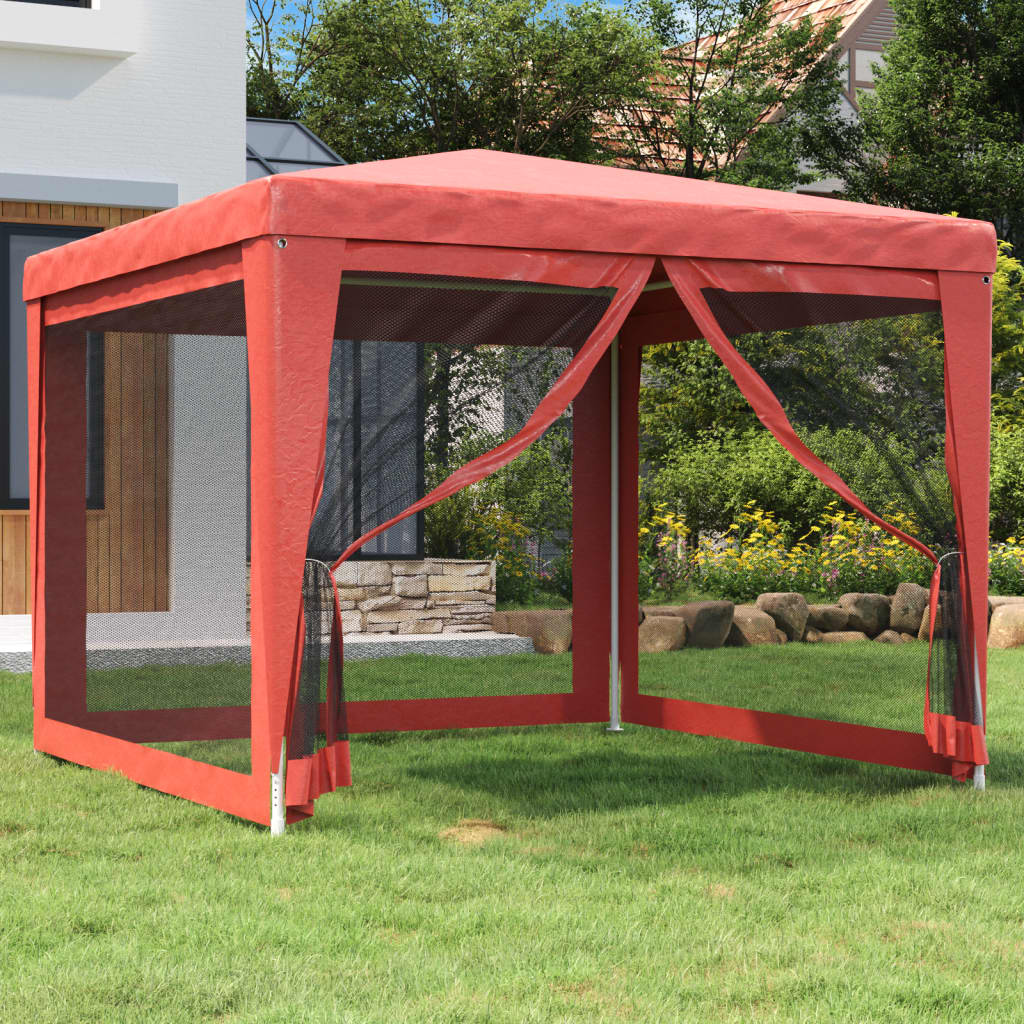 Event gazebo PEARL, red, 3x3m