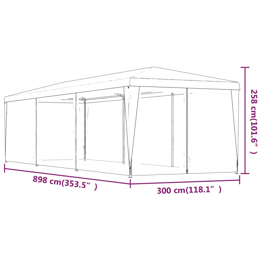 Event Tent PEARL, green, 3x9m