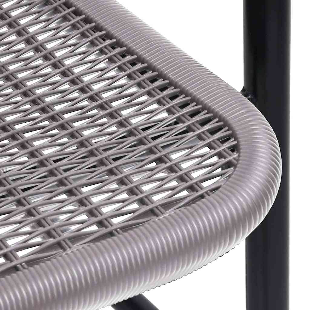 Sodo kėdės, 8vnt., plastikinis ratanas ir plienas, 110kg