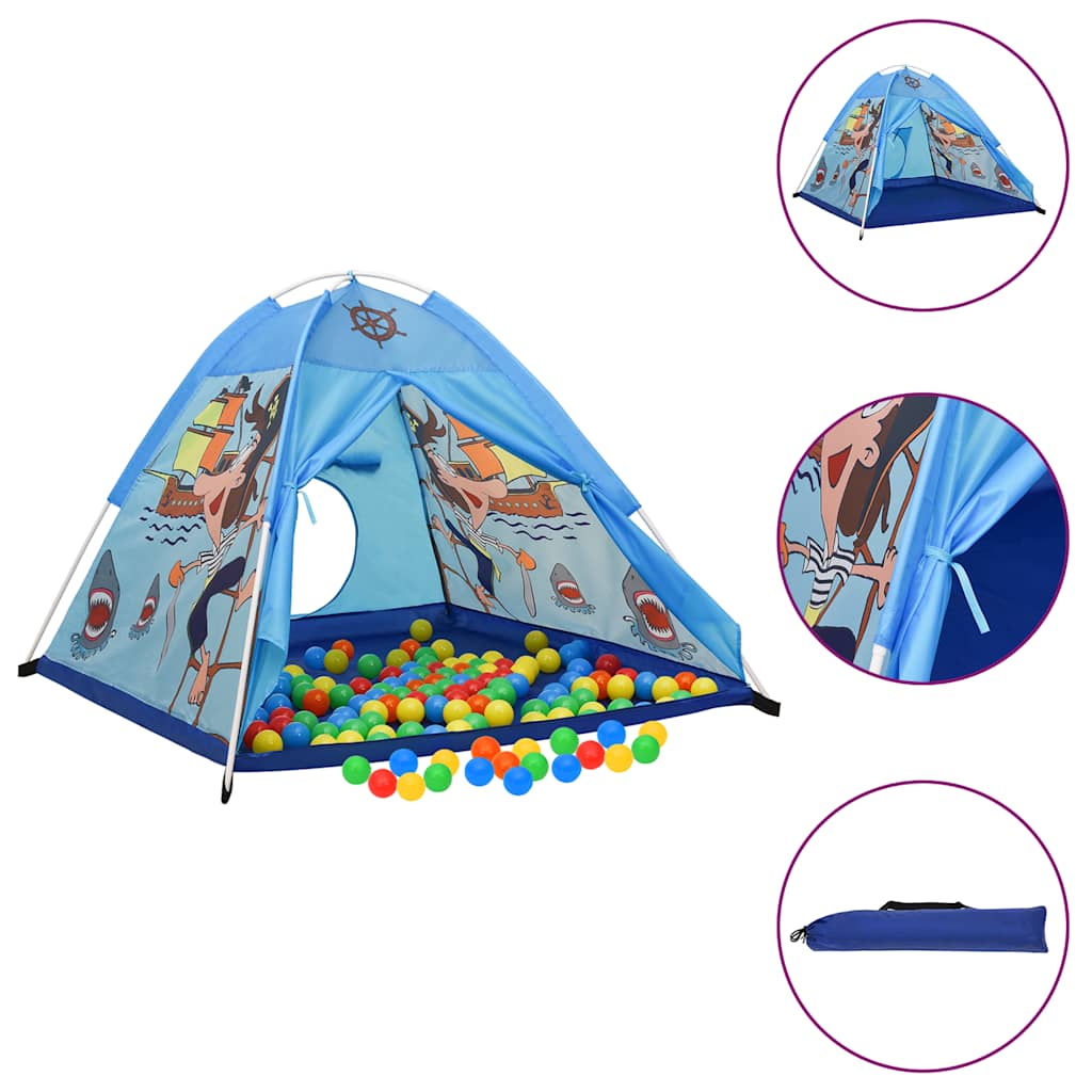 Bumbu baseins ar 250 bumbiņām, zils, 120x120x90cm
