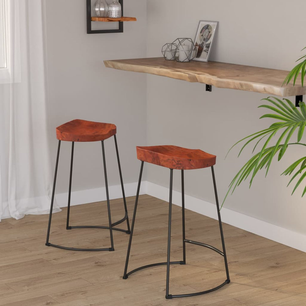 Gavin bar stools, 2 pcs., 45x40x63cm, solid mango wood