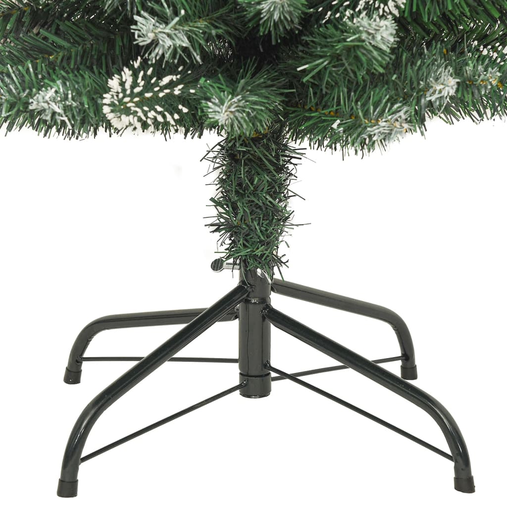 Mākslīgā šaurā Ziemassvētku eglīte ar statīvu, 240 cm, PVC