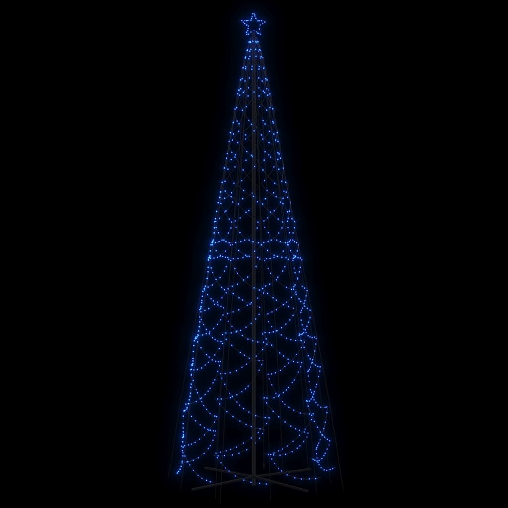 Ziemassvētku egle, 160x500 cm, koniska, 1400 zilu LED
