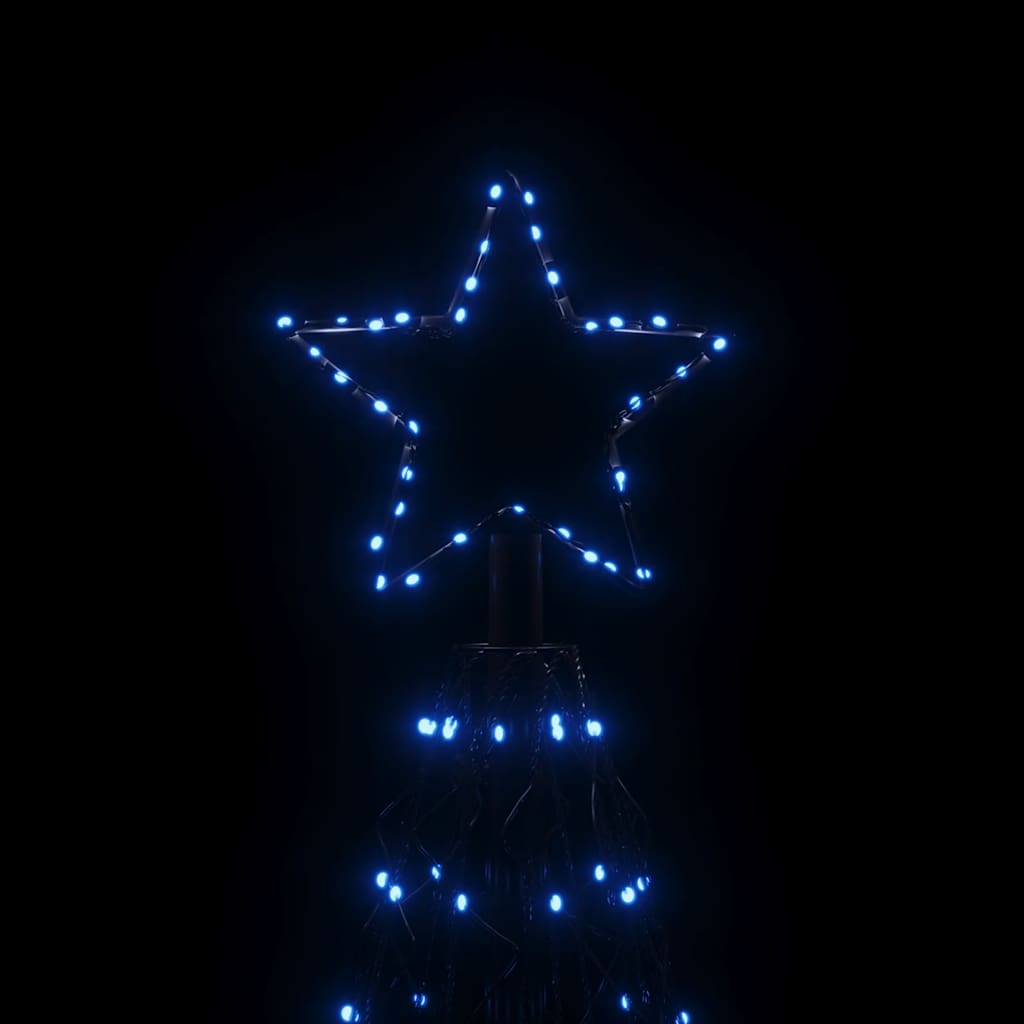 Ziemassvētku egle, 160x500 cm, koniska, 1400 zilu LED