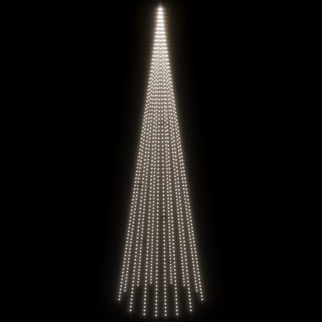 Ziemassvētku eglīte uz karoga masta, 800cm, 1134 auksti LED