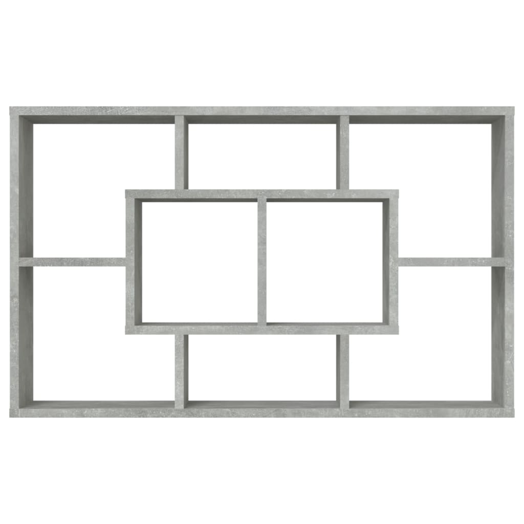 Wall shelf, concrete gray, 85x16x52.5cm, wood