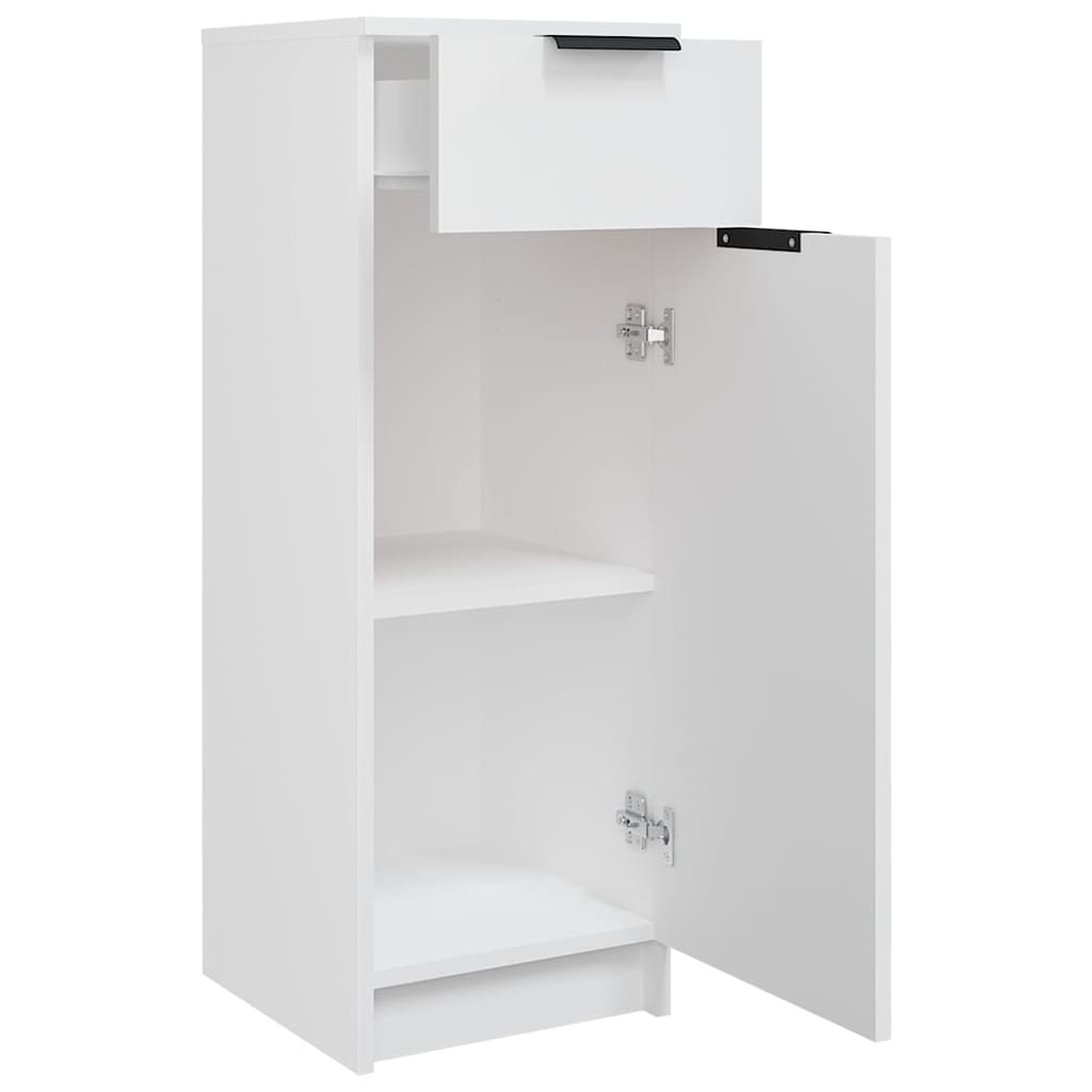 Bathroom cabinet, white, 32x34x90cm, engineered wood