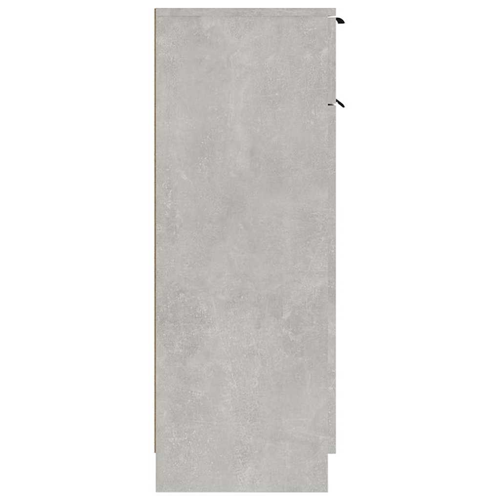 Vonios kambario spintelė, betono pilka, 32x34x90cm, mediena