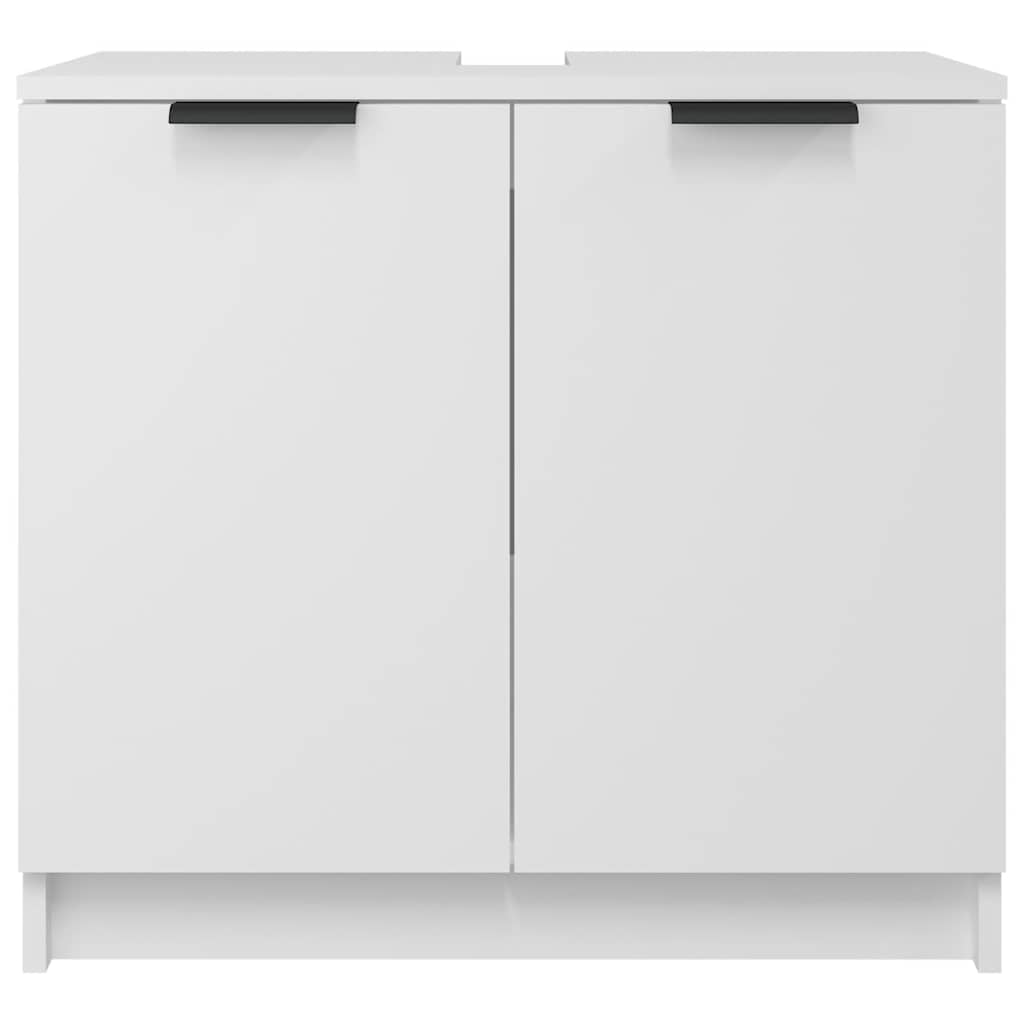 Bathroom cabinet, white, 64.5x33.5x59cm, engineered wood