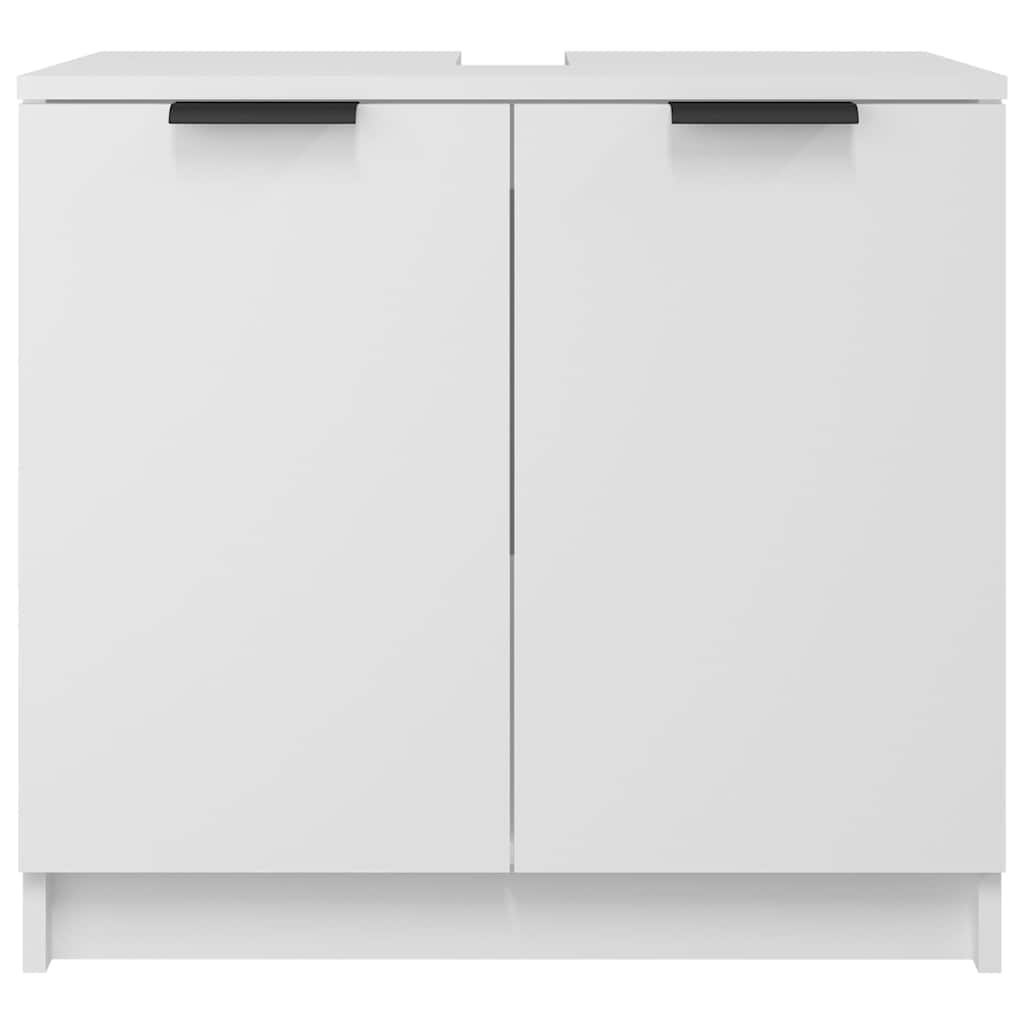 Bathroom cabinet, white, 64.5x33.5x59cm, engineered wood
