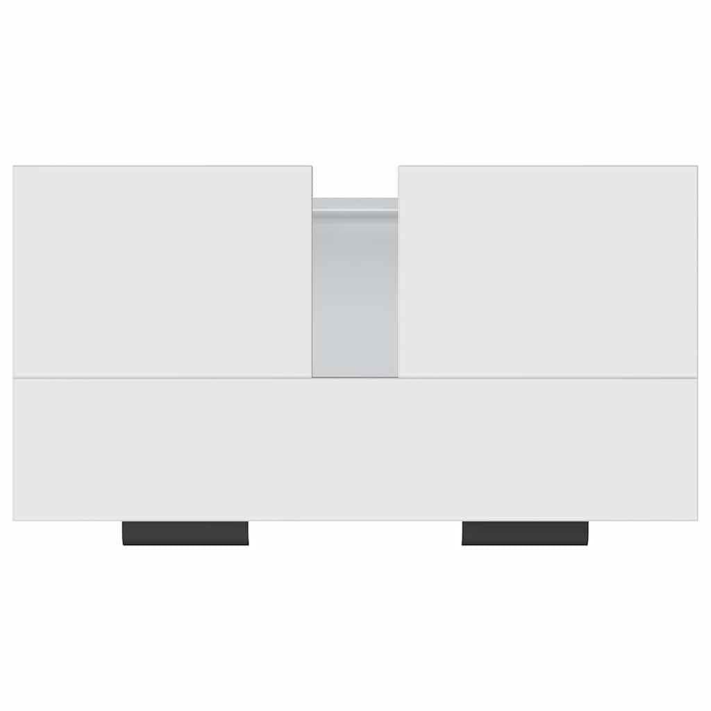 Bathroom cabinet, white, 64.5x33.5x59cm, engineered wood