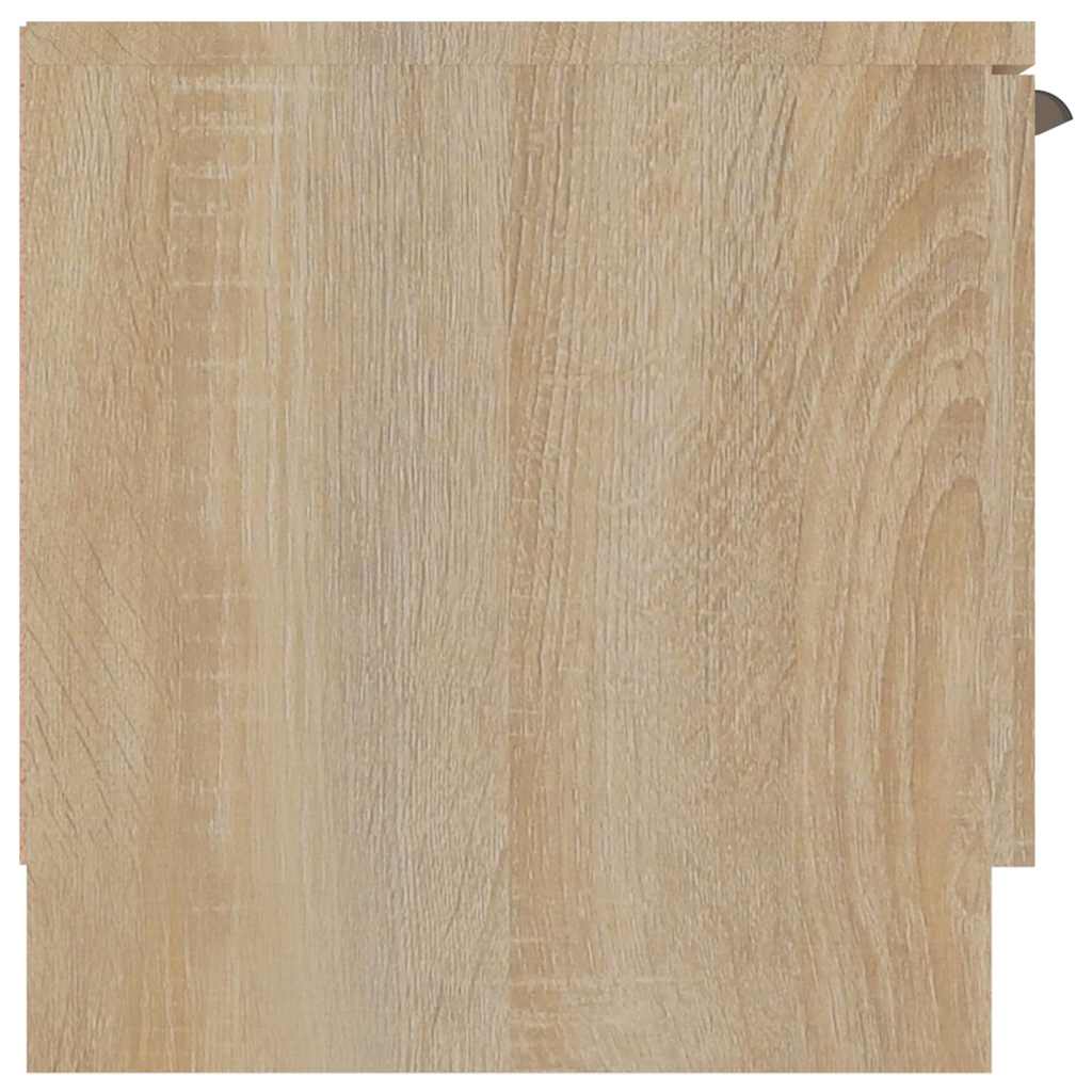 TV cabinet, oak, 102x35x36.5cm, engineered wood