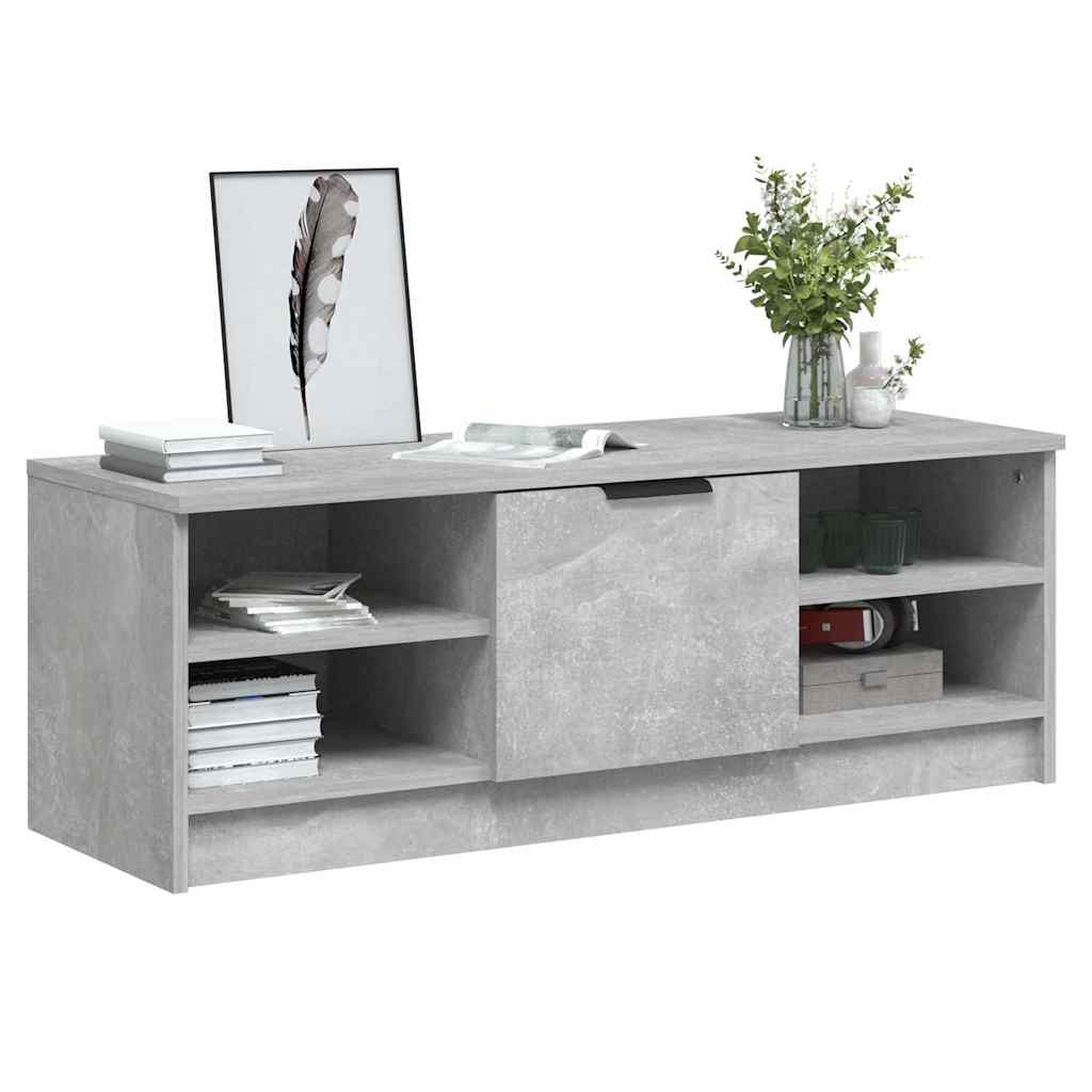 Televizoriaus spintelė, betono pilka, 102x35,5x36,5cm, mediena