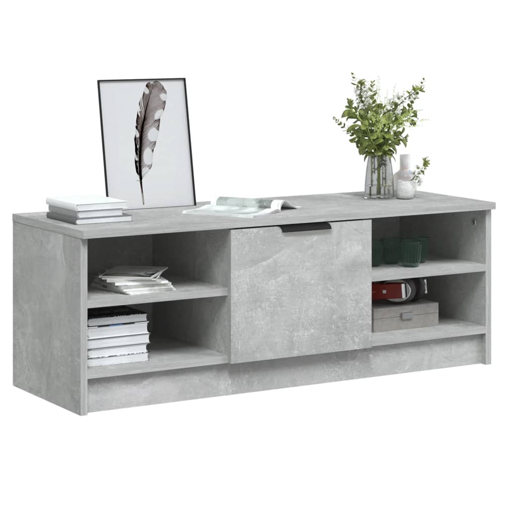 Televizoriaus spintelė, betono pilka, 102x35,5x36,5cm, mediena