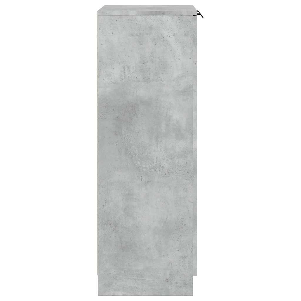 Apavu skapis, betona pelēks, 59x35x100,5cm, apstrādāta koksne
