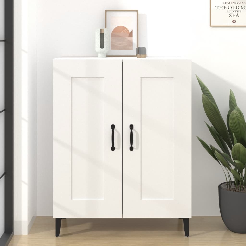 Sideboard, white, 69.5x34x90cm, engineered wood