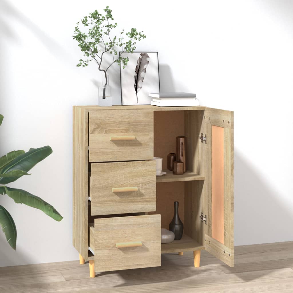 Sideboard, oak color, 69.5x34x90cm, engineered wood