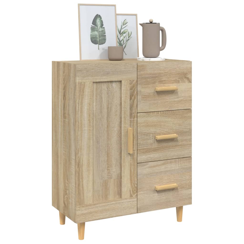 Sideboard, oak color, 69.5x34x90cm, engineered wood
