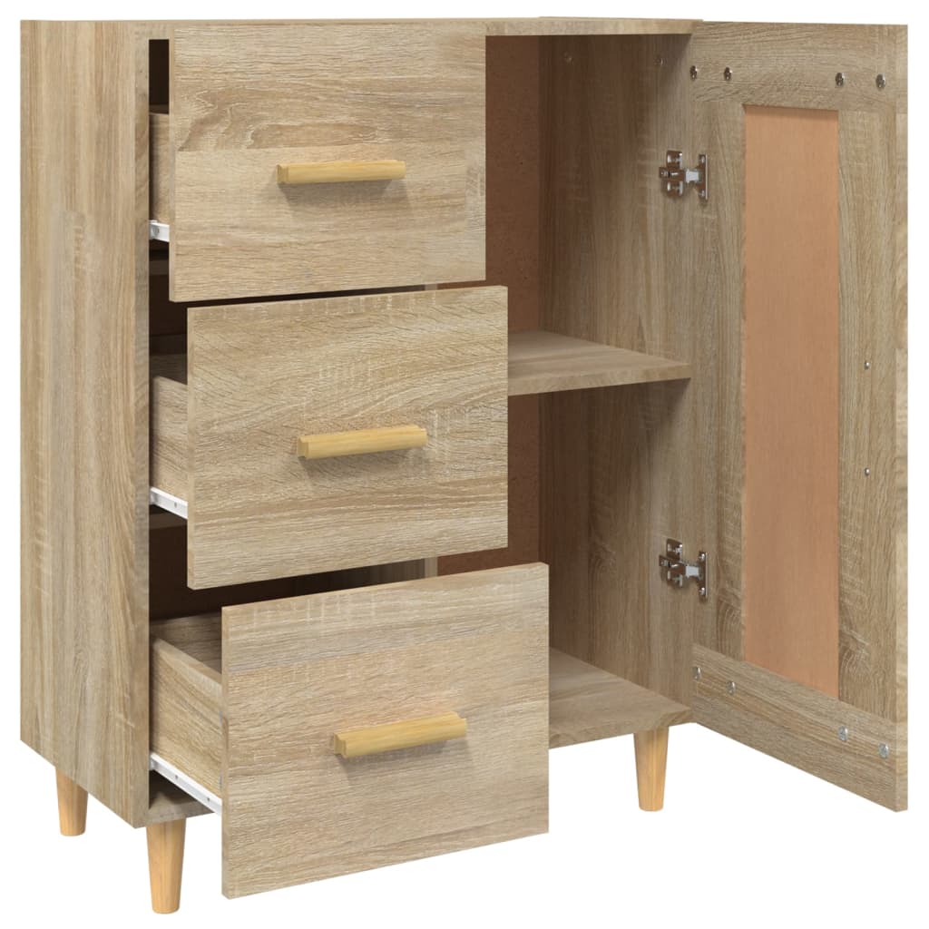 Sideboard, oak color, 69.5x34x90cm, engineered wood