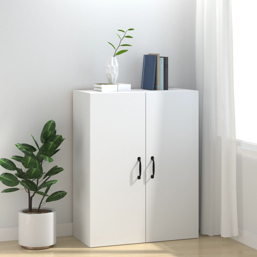 Wall cabinet, white, 69.5x34x90cm, engineered wood