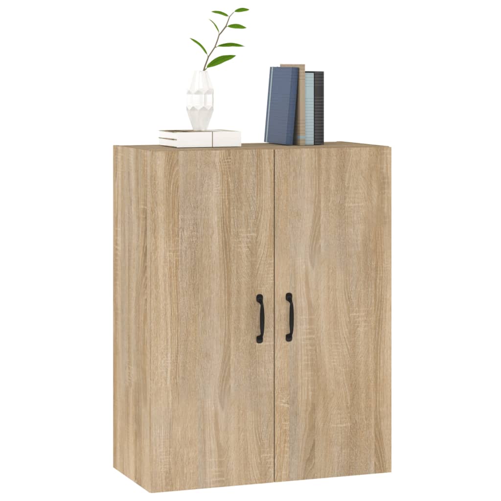 Wall cabinet, oak, 69.5x34x90cm, treated wood