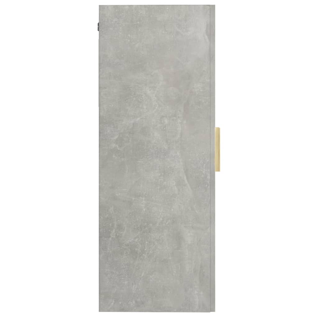 Wall-mounted cabinet, concrete grey, 69.5x34x90cm