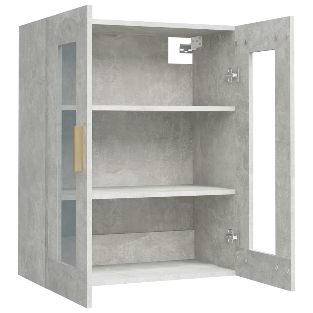 Wall-mounted cabinet, concrete grey, 69.5x34x90cm